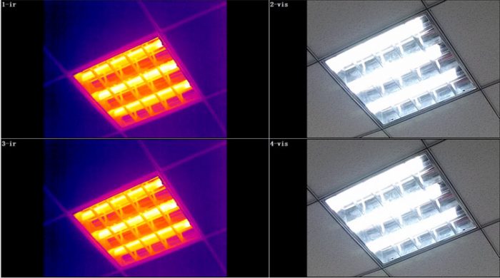 双光谱红外热像仪拍摄图片