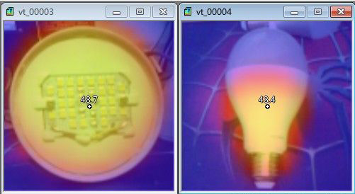 红外热像仪测试LED灯