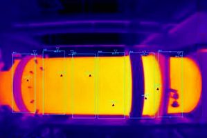 回转窑热成像图