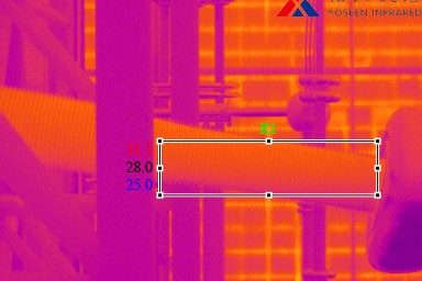 红外热像仪检测船用输热管道