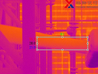 红外热像仪检测船用输热管道