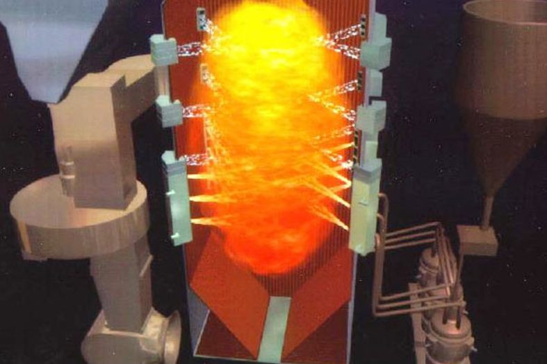 垃圾焚烧剖析示意图