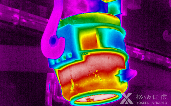 格物优信红外热像仪探测钢包形成清晰的热像图
