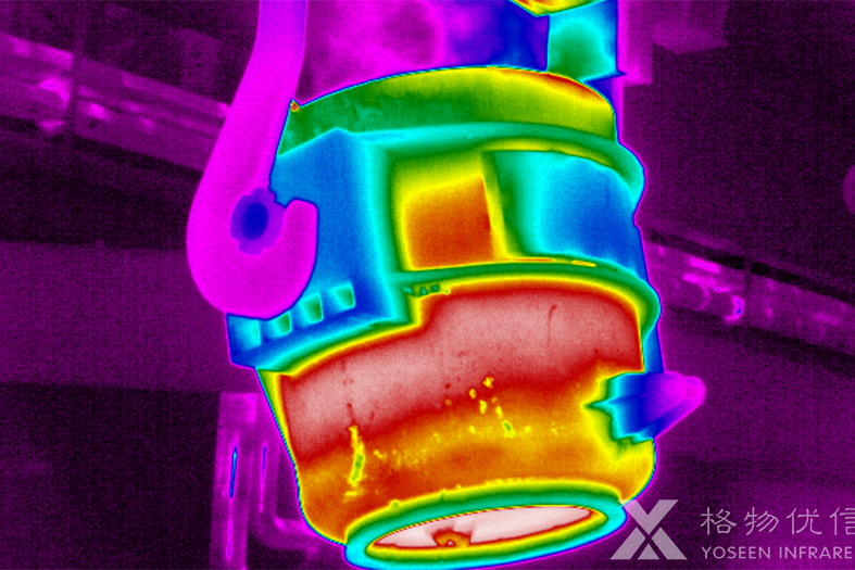 格物优信红外热像仪探测钢包形成清晰的热像图