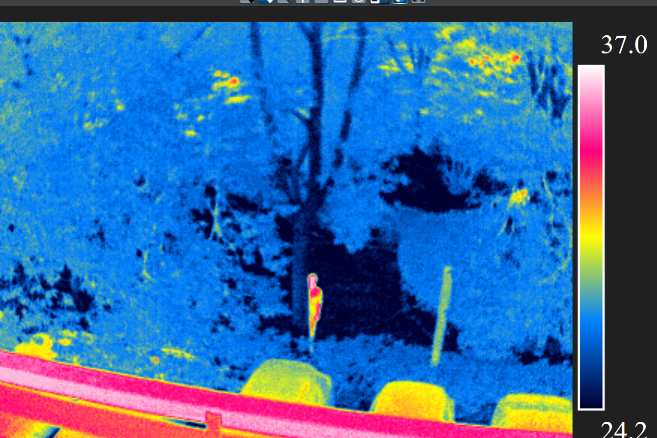 红外热像仪能够精准识别人体具体位置