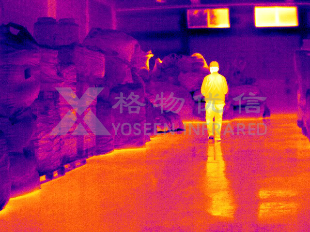 热成像仪实时监控仓库情况，实现早期防火预警！
