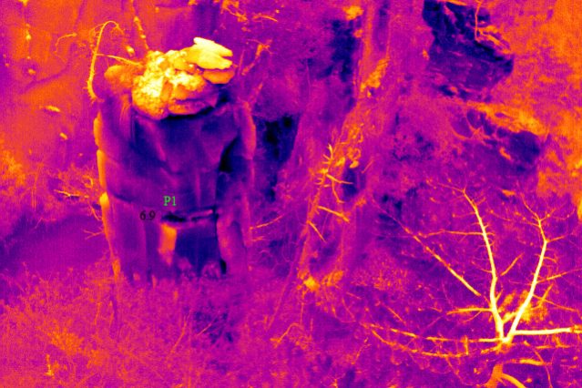 无人机搭载热像仪拍摄效果