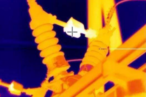 绝缘子热成像效果拍摄