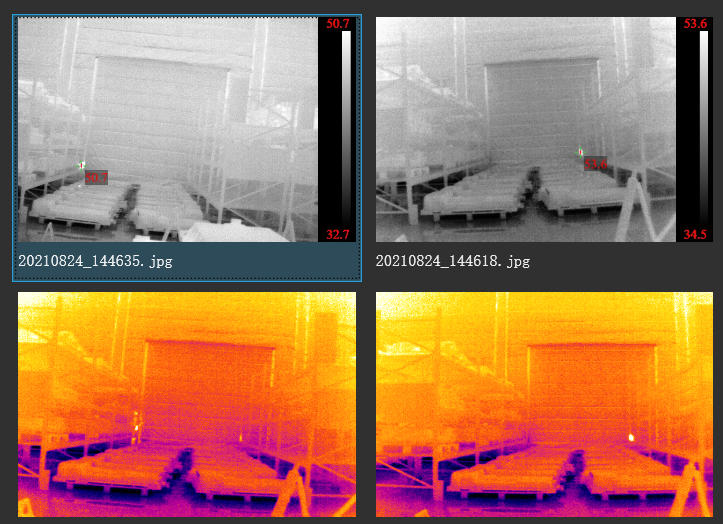 电池包仓库热成像监控