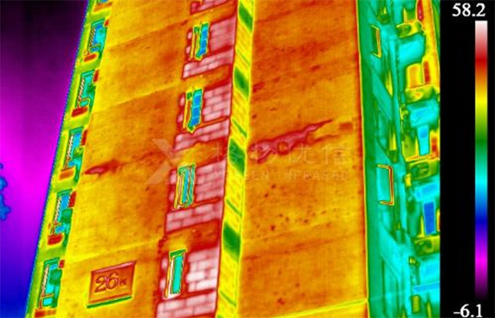 红外热成像法是如何检测出外墙空鼓情况的呢？