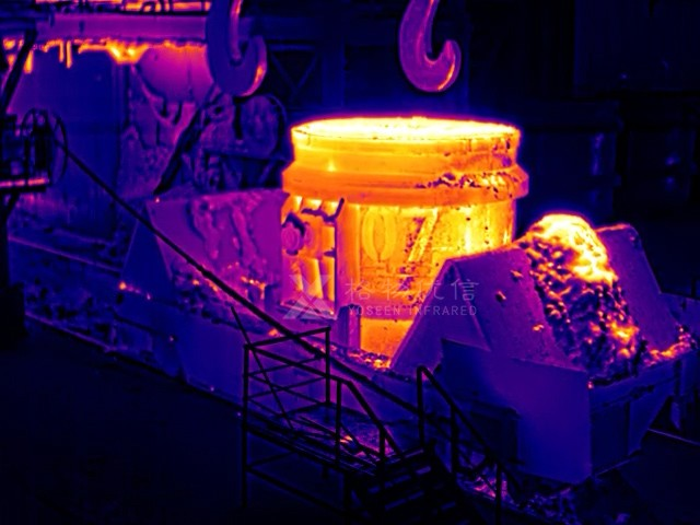 风冷型热像仪应用于铁水罐外壁罐口检测