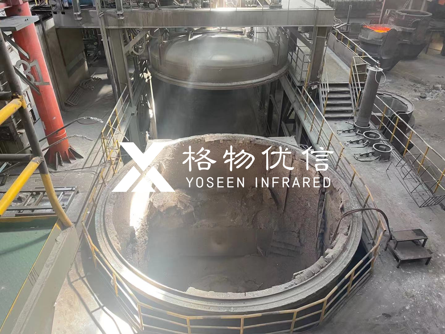 红外热像仪如何为AOD炉筑起“防穿包”安全边界