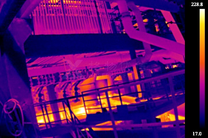 红外热像仪在富氧侧吹炉温度监测中的应用